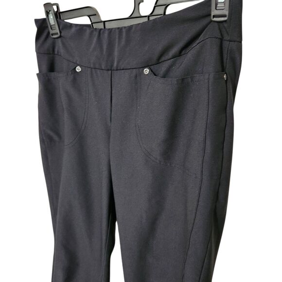 Tail White Label Capri Size 8 Black Stretch With Pockets - Picture 2 of 13